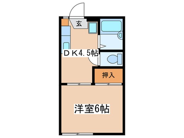 アム－ル玉川学園Ｂの物件間取画像